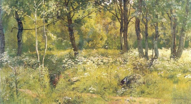 Ivan Shishkin Grassy Glades of the Forest oil painting image
